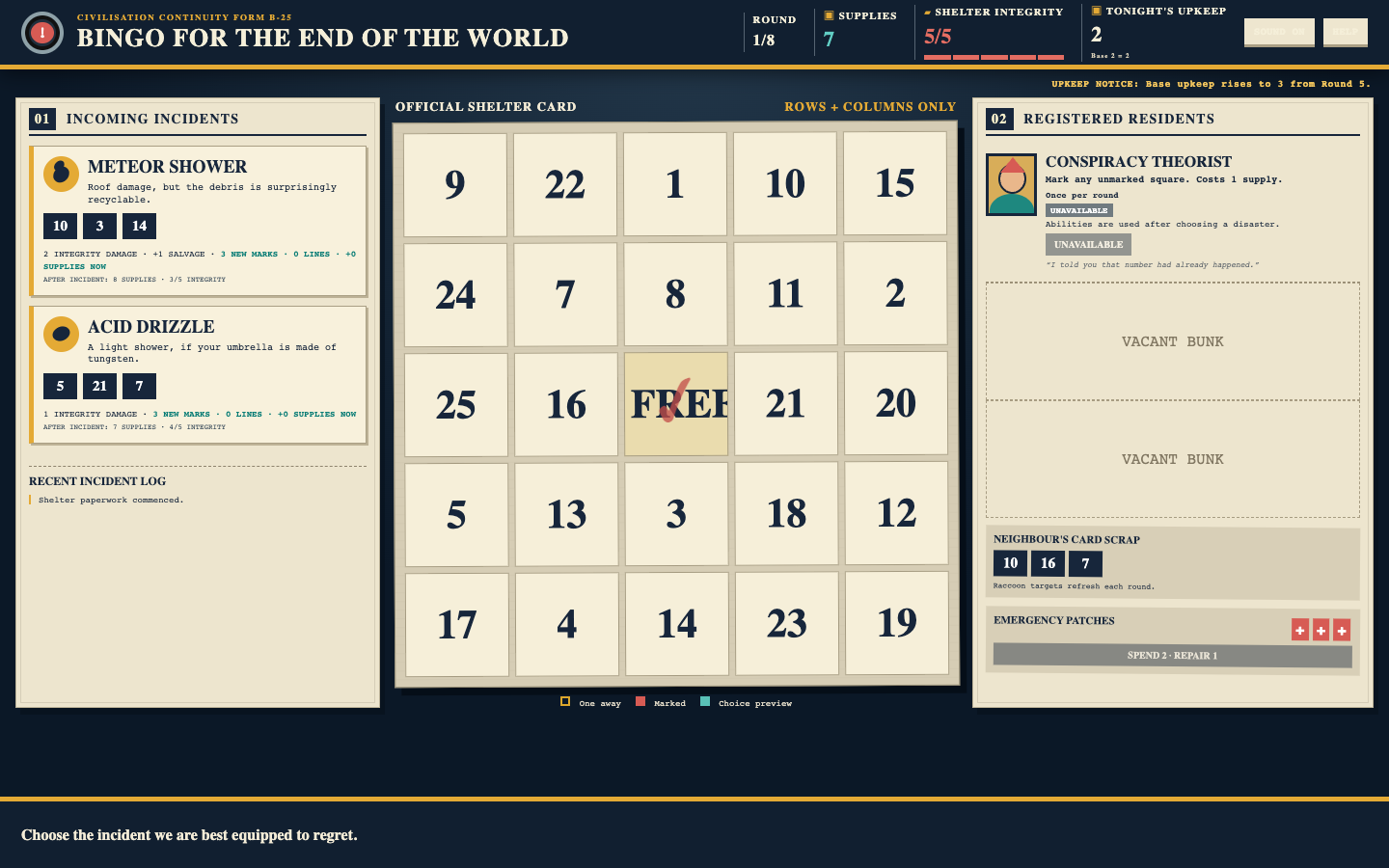 End of the World disaster management gameplay